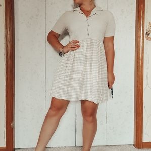 Vintage Linen-like Babydoll dress